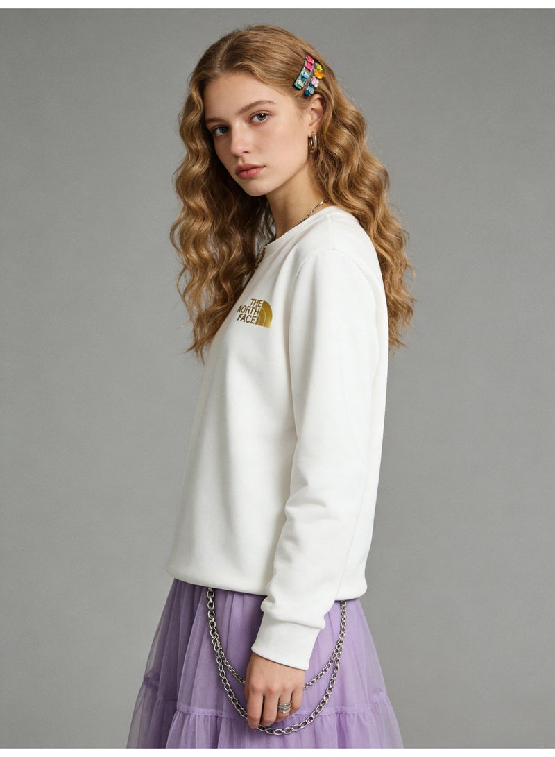 THE NORTH FACE 2026 The North Face Gold Logo Unisex Crewneck Sweatshirt, Premium Cotton Blend Loose Fit Pullover with Ribbed Cuffs, Outdoor Casual Streetwear for Men & Women - Image 5